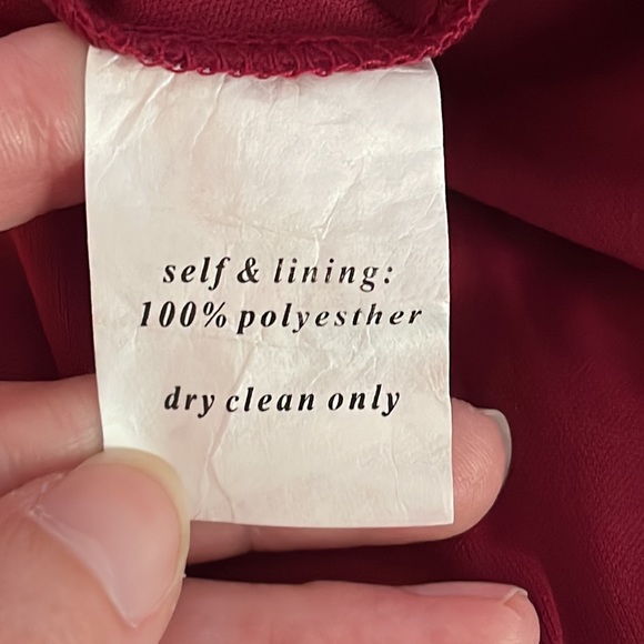 BIRDY GREY Jan Scoop Neck Column Gown In Cabernet NWT Size Small - Picture 11 of 11